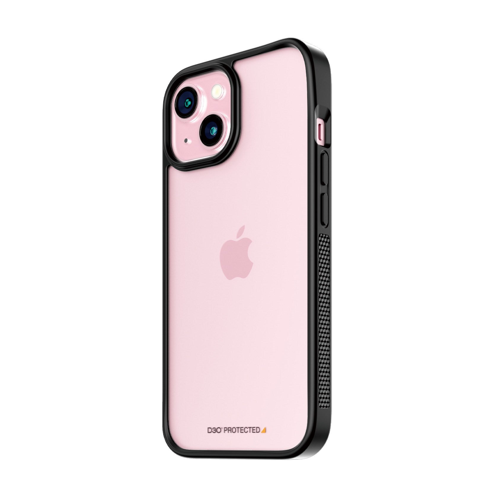 PanzerGlass® ClearCase Transparent m. Sort Ramme & D3O® iPhone 15